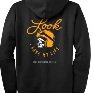 Look Save My Life Black Unisex Hoodie